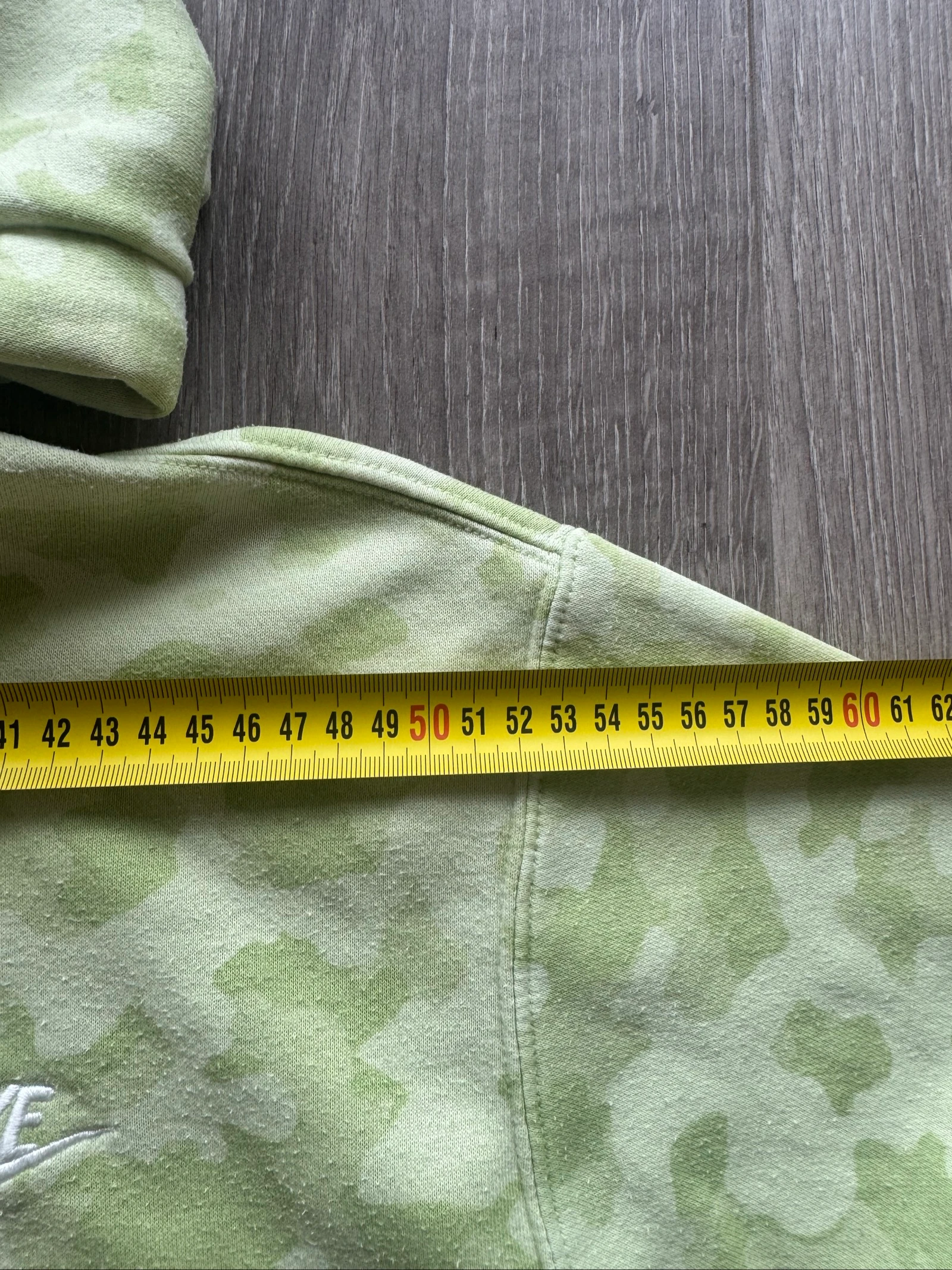 Nike Tie-Dye Hoodie Groene Pullover Geborduurd Logo Streetwear Maat M – photo 9